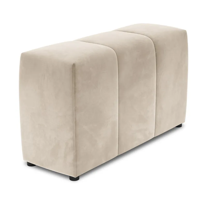 Nowy Beżowe aksamitne oparcie do sofy modułowej Rome Velvet – Cosmopolitan Design Bonami