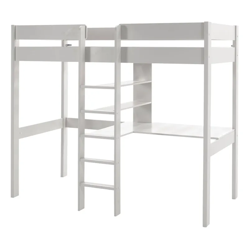 Białe podwyższone łóżko dziecięce 90x200 cm Pino – Vipack Bonami Promocja