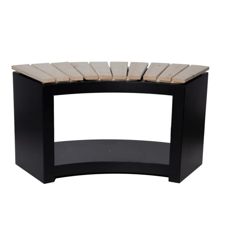 Do wyczerpania zapasów Czarna ławka ogrodowa Curved – Esschert Design Bonami