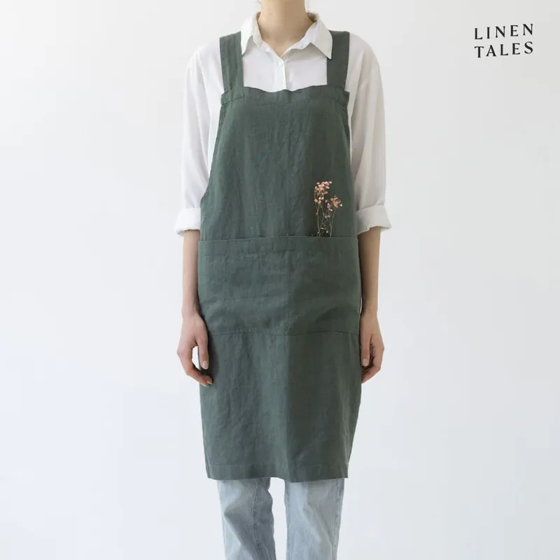 Ekspresowa dostawa Lniany fartuch Crossback – Linen Tales Bonami