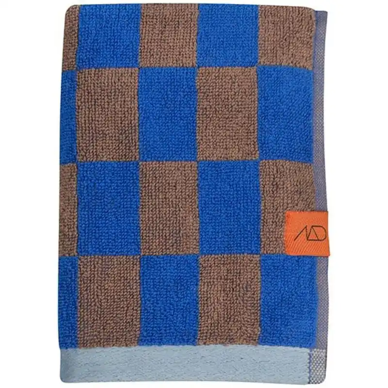 Niebiesko-brązowy ręcznik z bawełny organicznej 50x90 cm Retro – Mette Ditmer Denmark Bonami Nie przegap