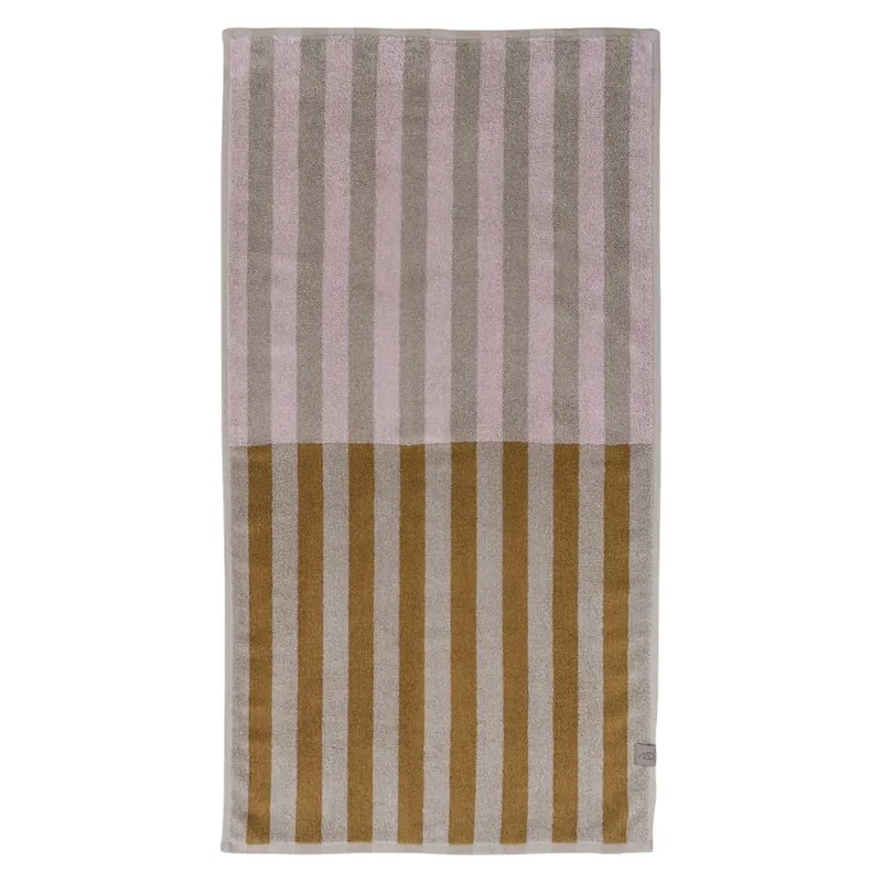 Brązowo-beżowy ręcznik z bawełny organicznej 50x90 cm Disorder – Mette Ditmer Denmark Bonami Taniej