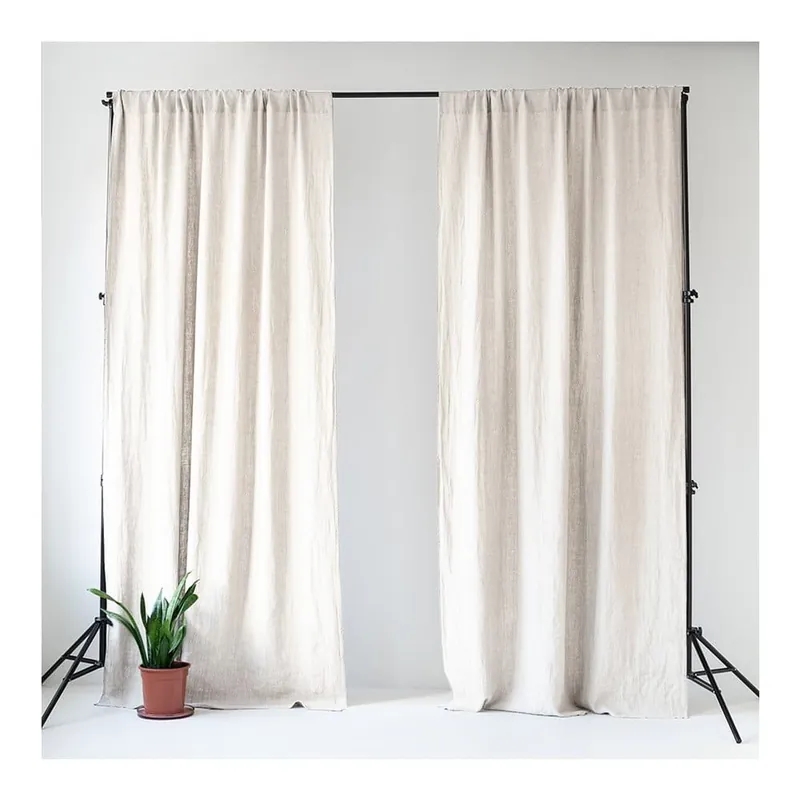 Biała zasłona 140x170 cm Night Time – Linen Tales Bonami Oferta czasowa