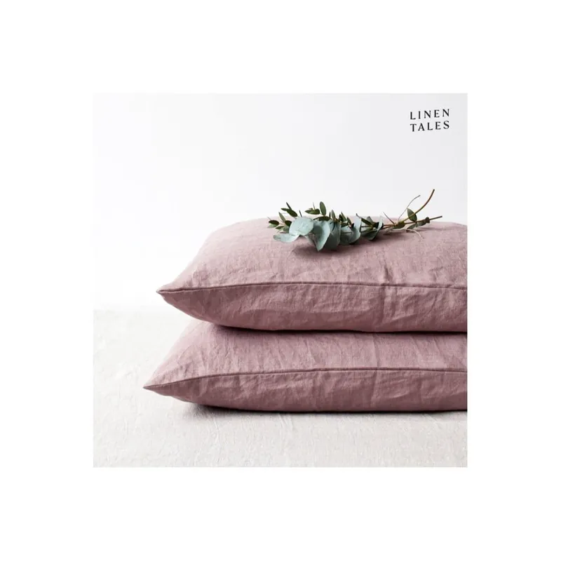 Lniana poszewka na poduszkę 40x40 cm Ashes of Roses – Linen Tales Bonami Ekspresowa dostawa