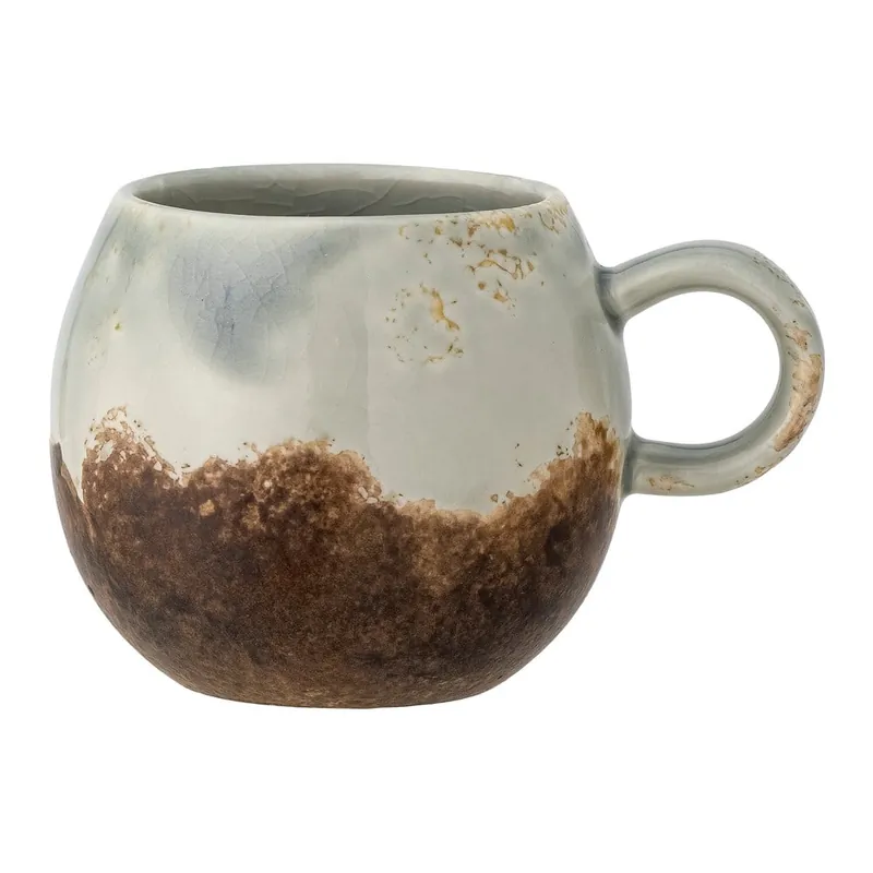 Szary/brązowy kubek ceramiczny 280 ml Paula – Bloomingville Bonami Taniej
