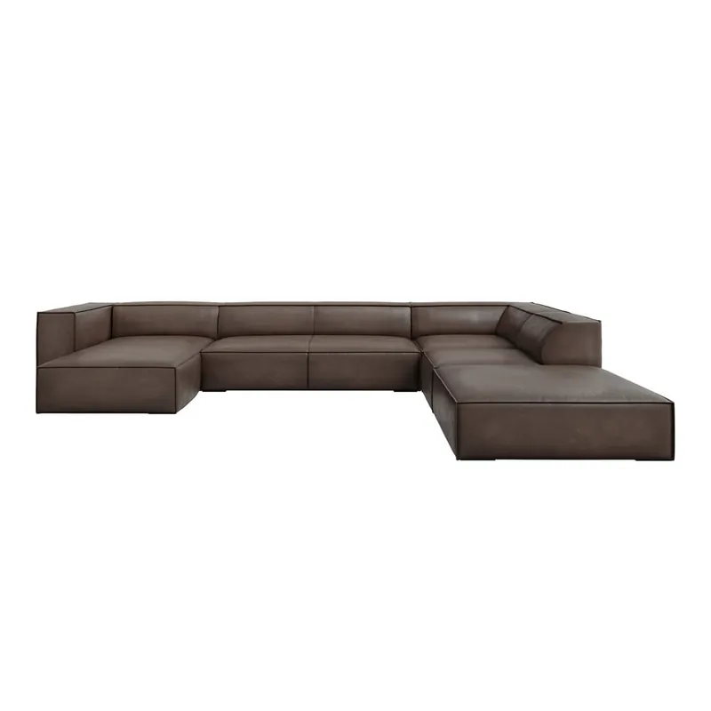 Brązowy skórzany narożnik (prawostronny) Madame – Windsor & Co Sofas Bonami Super okazja