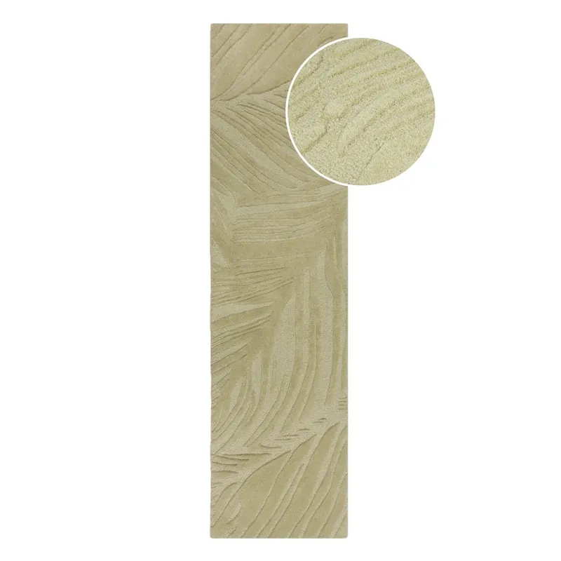 Zielony wełniany chodnik 60x230 cm Lino Leaf – Flair Rugs Bonami Ostatnie sztuki