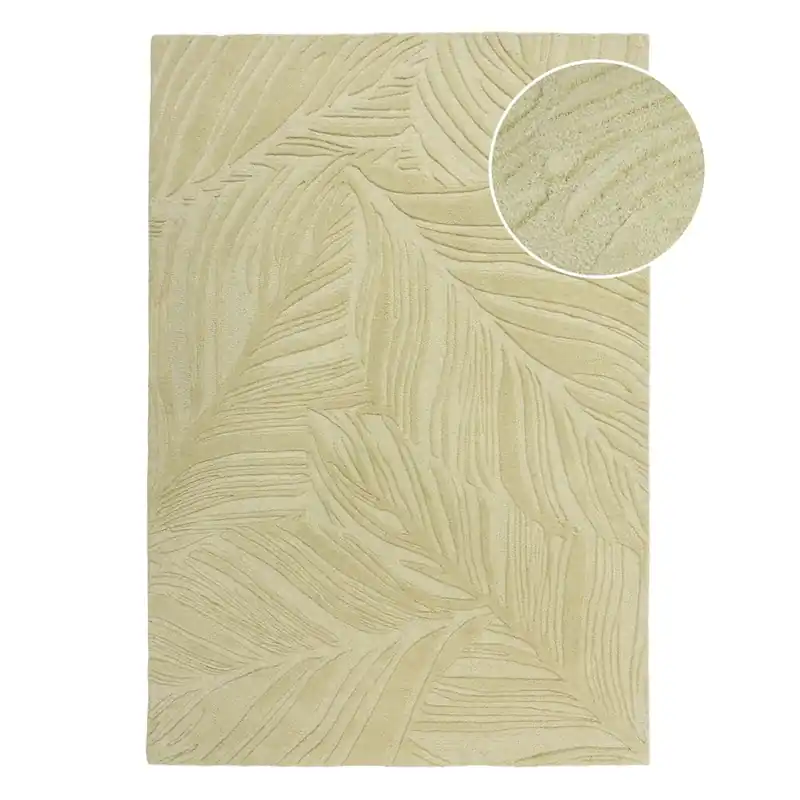 Zielony wełniany dywan 200x290 cm Lino Leaf – Flair Rugs Bonami Oferta