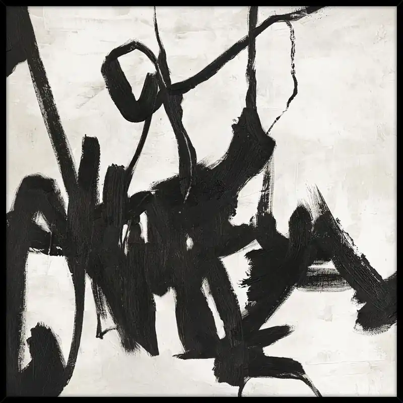 Ręcznie malowany obraz 100x100 cm Playblack 1 – Malerifabrikken Bonami Nowy
