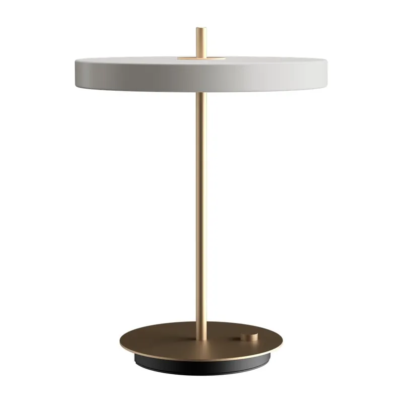 Biała lampa stołowa LED ze ściemniaczem i metalowym kloszem (wysokość 41,5 cm) Asteria Table – UMAGE Bonami Dostępne od ręki