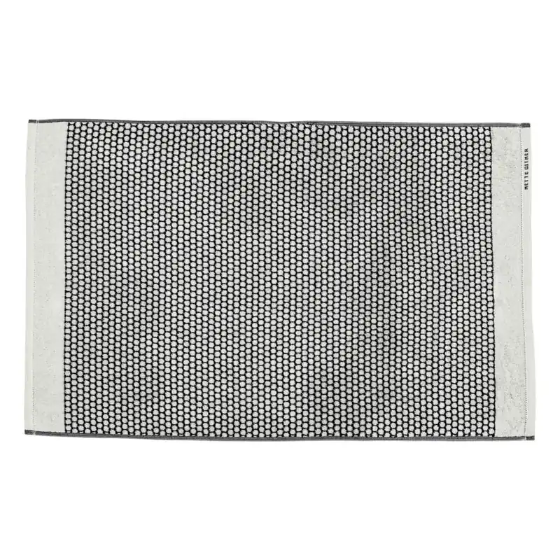 Popularny Czarno-biały tekstylny dywanik łazienkowy 50x80 cm Grid – Mette Ditmer Denmark Bonami