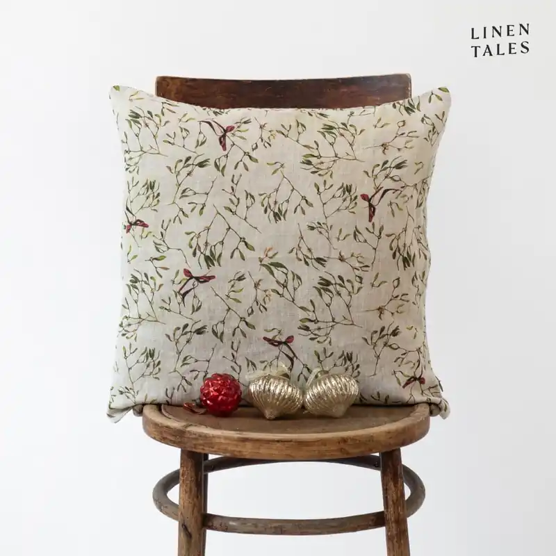 Poszewka na poduszkę ze świątecznym motywem 40x60 cm – Linen Tales Bonami Okazja
