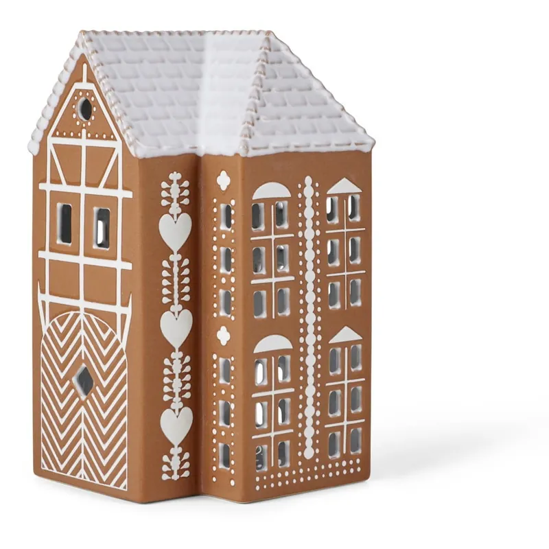 Szybka dostawa Ceramiczny świecznik na świeczkę typu tealight Gingerbread Lighthouse – Kähler Design Bonami