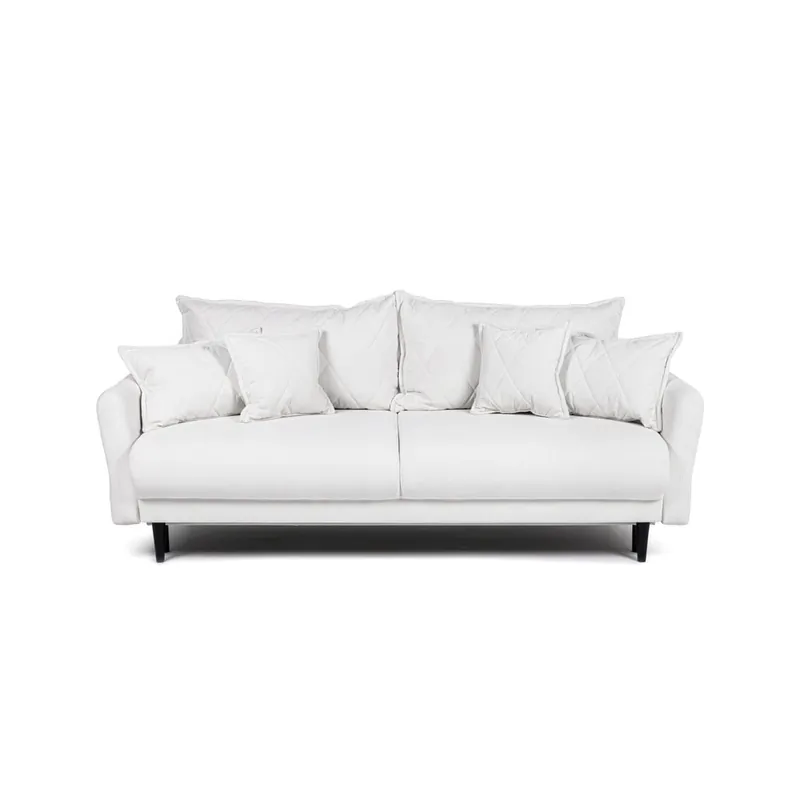 Do wyczerpania zapasów Biała sztruksowa rozkładana/ze schowkiem sofa 215 cm Bjork – Bonami Selection Bonami