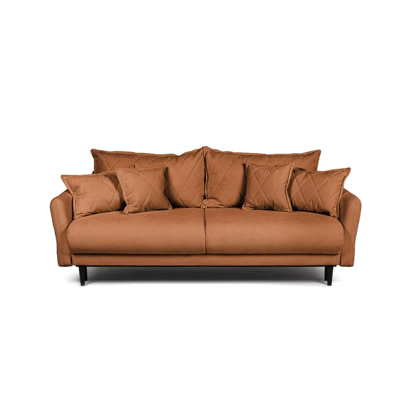 Brązowa sztruksowa rozkładana/ze schowkiem sofa 215 cm Bjork – Bonami Selection Bonami Cena promocyjna