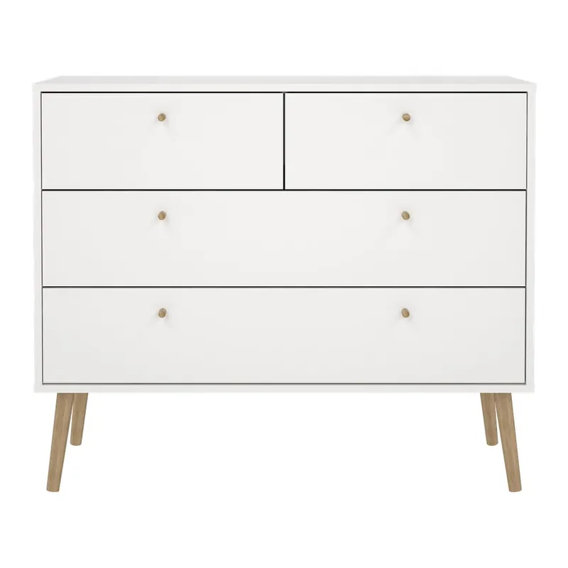 Biała niska komoda 99x82 cm Bodo – Tvilum Bonami Super okazja