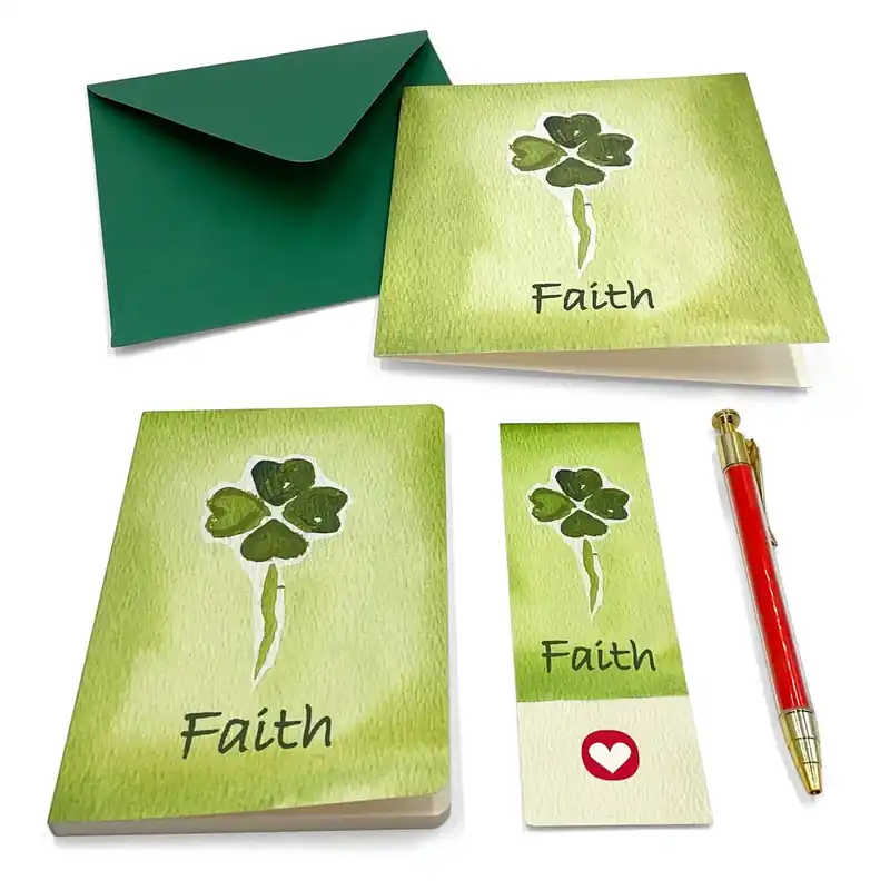 Zestaw podarunkowy z kartką Four-Leaf Clover – Kartos Bonami Ekspresowa dostawa