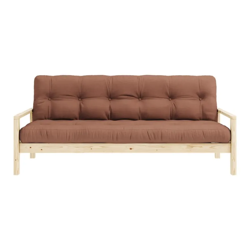 Pomarańczowobrązowa rozkładana sofa 205 cm Knob – Karup Design Bonami Popularny
