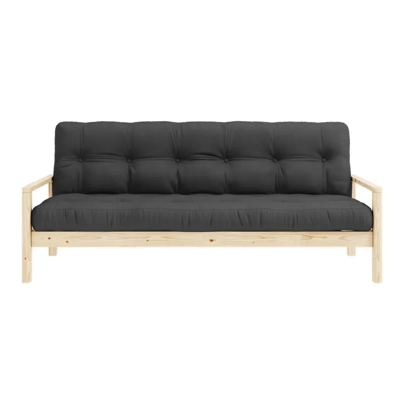 Ciemnoszara rozkładana sofa 205 cm Knob – Karup Design Bonami Super okazja