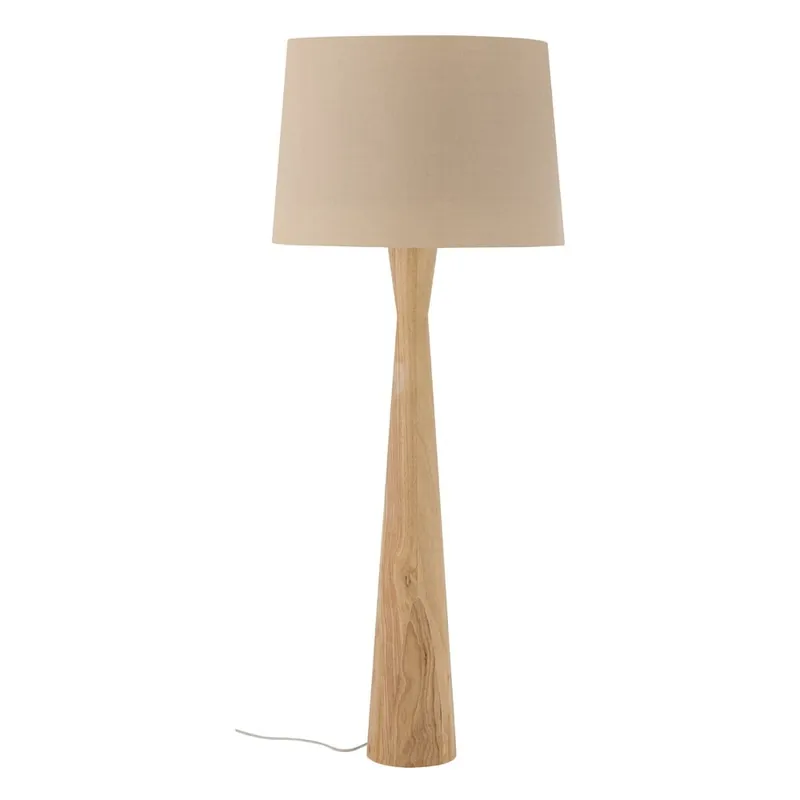 Beżowa lampa stojąca z tekstylnym kloszem (wysokość 130 cm) Leonor – Bloomingville Bonami Oferta limitowana