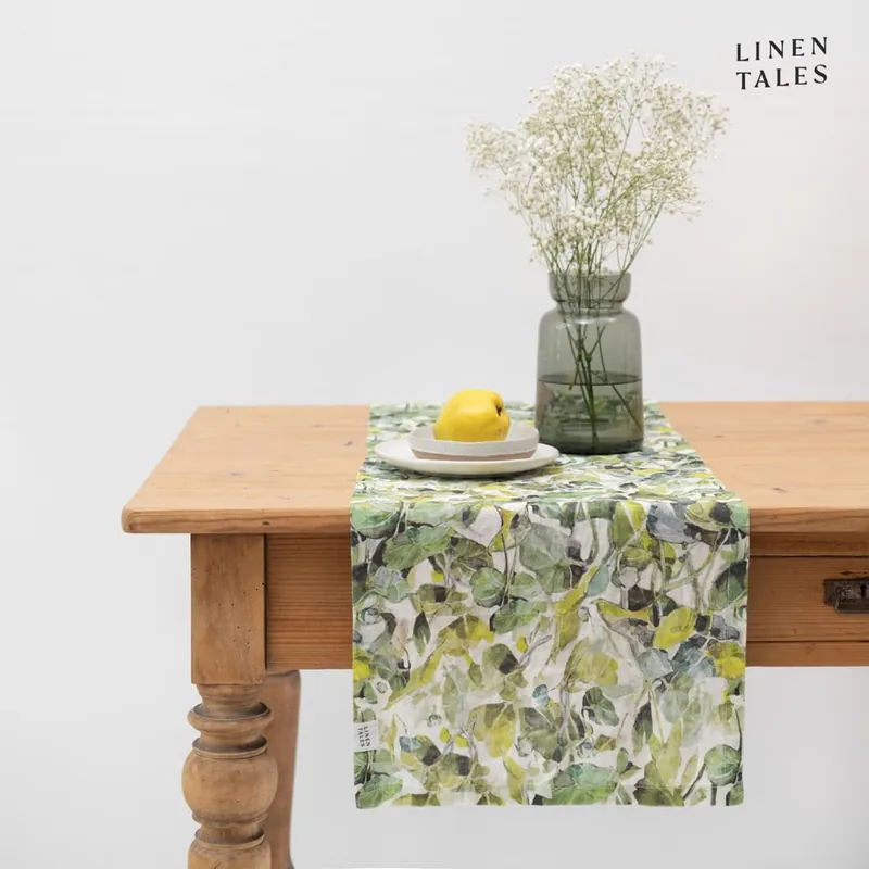 Lniany bieżnik 40x200 cm Lotus – Linen Tales Bonami Rabat