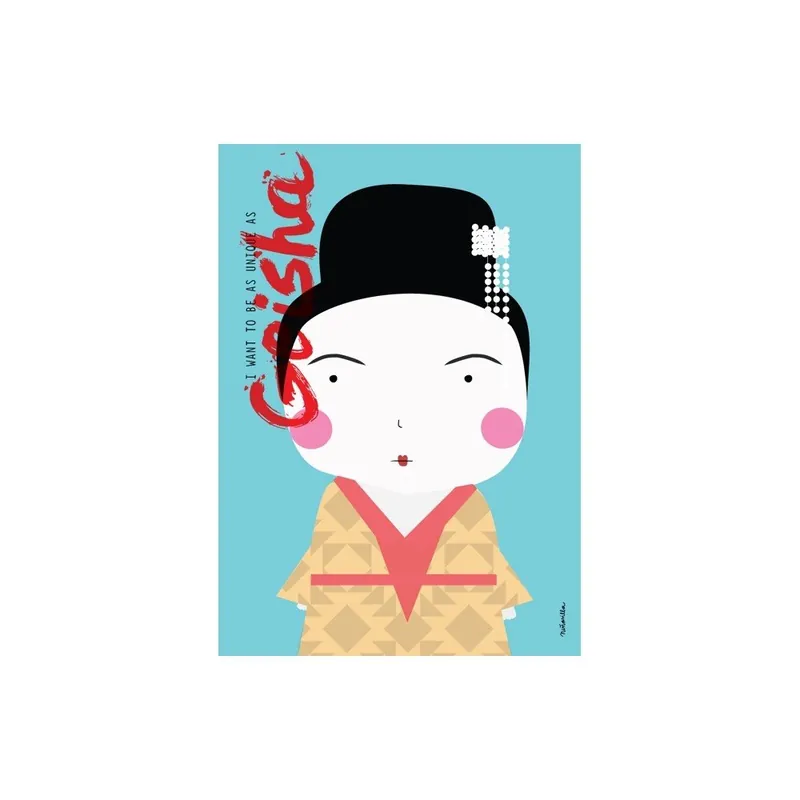 Bezpieczna płatność Plakat I want to be as unique as Geisha Bonami