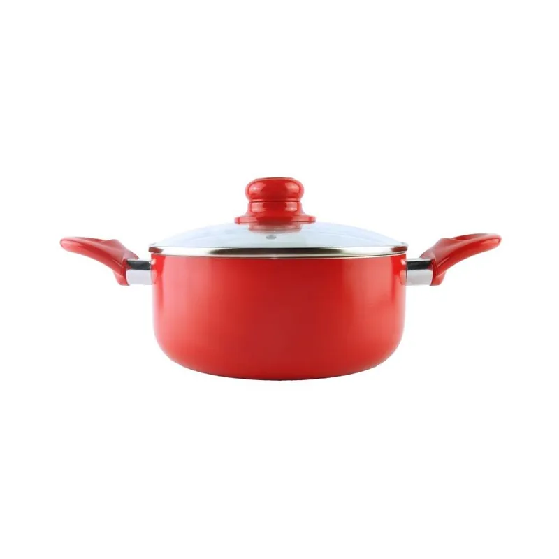 Garnek Sofia z pokrywką, czerwony, 24 cm Bonami Wyjątkowa oferta