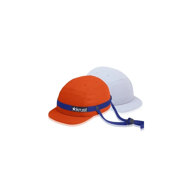 Taniej Kask rowerowy Krust orange/blue/grey z zapasową czapką, rozmiar S Bonami