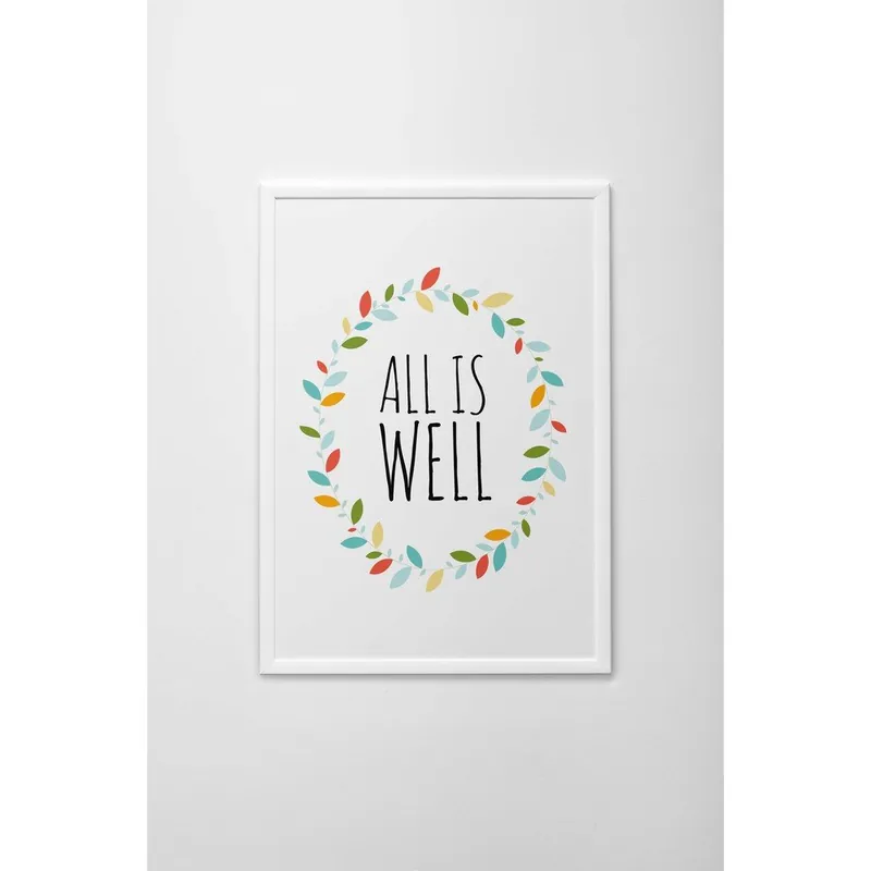 Plakat autorski All is Well, A4 Bonami Rabat