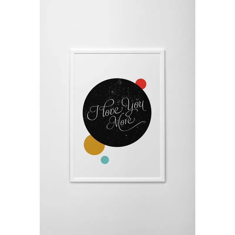 Plakat autorski I Love You More, A3 Bonami Wybór klientów