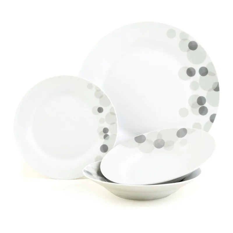 Zestaw porcelanowy Pebble, 12 szt. Bonami Promocja