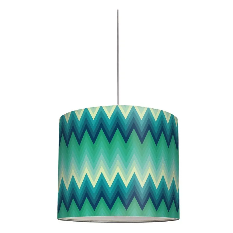Tani Abażur ZigZag Turquoise Bonami