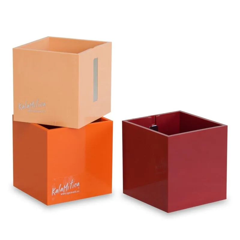 Zestaw 3 magnetycznych doniczek Cube Orange, duży Bonami Bezpieczne zakupy