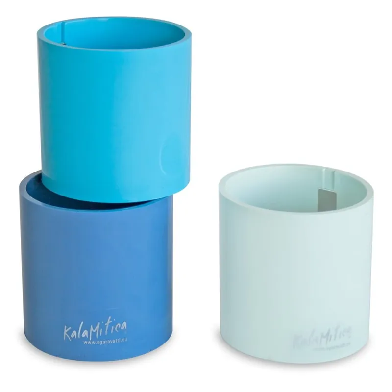 Zestaw 3 magnetycznych doniczek Cylinder Blue, średni Bonami Bezpieczne zakupy