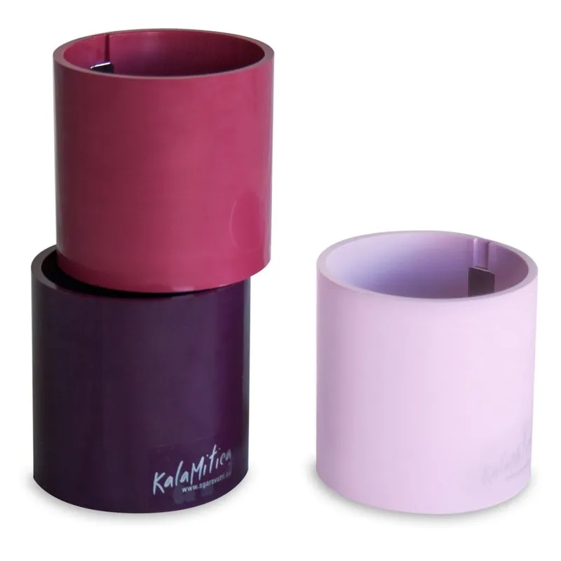 Super okazja Zestaw 3 magnetycznych doniczek Cylinder Violet, duży Bonami
