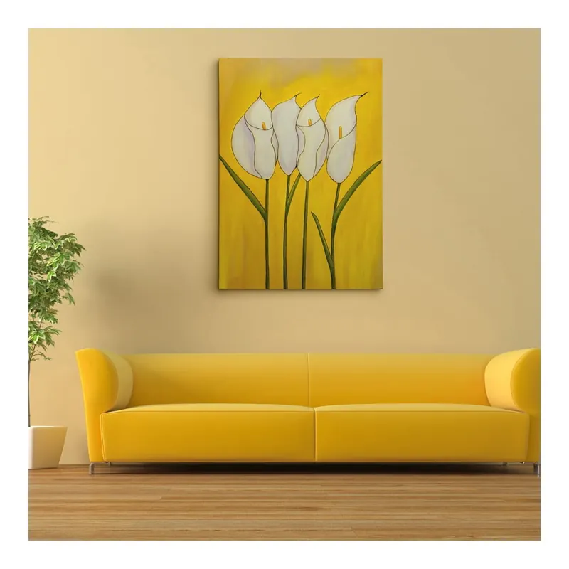 Ograniczona ilość Obraz na płótnie "Biała kalia", 50x70 cm Bonami
