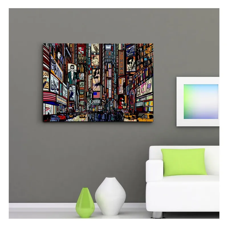 Bezpieczne zakupy Obraz na płótnie "Time Square", 50x70 cm Bonami