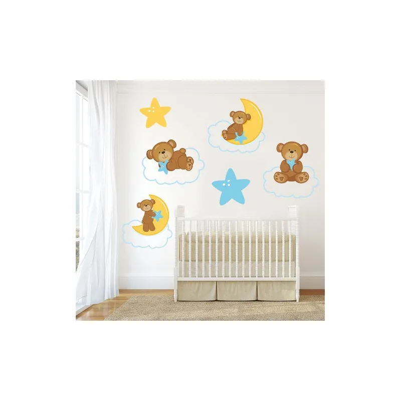 Naklejka na ścianę Niedźwiadki na chmurce, 50x70 cm Bonami Hit sprzedaży