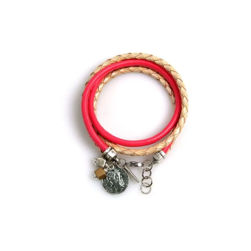 Dodaj do koszyka Bransoletka Ring, różowa Bonami