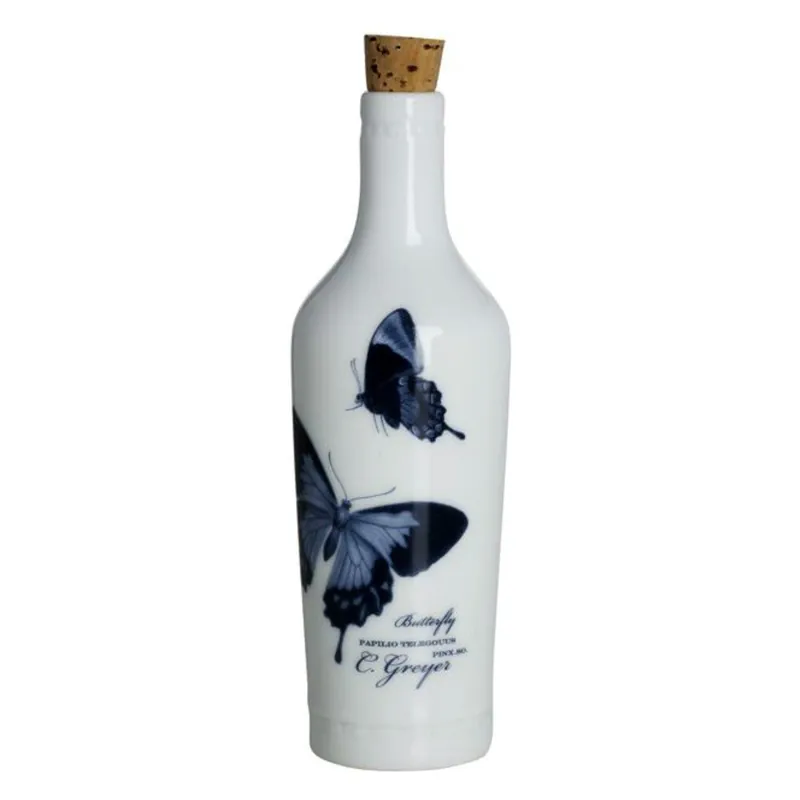 Okazja Butelka ceramiczna z motylami Bonami