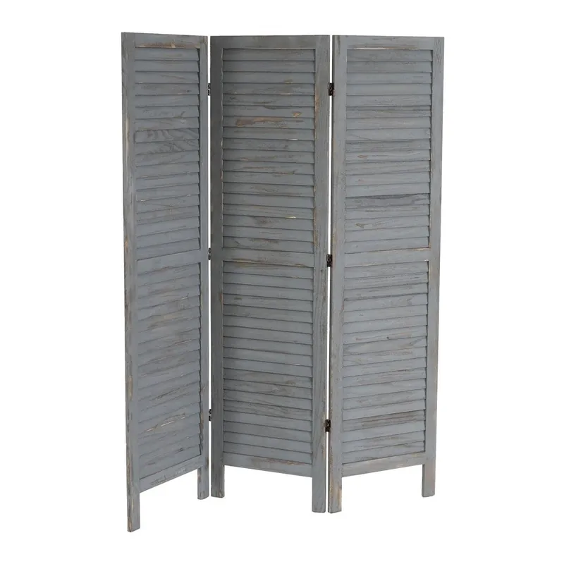 Szary parawan Mendler Shabby, 138 cm Bonami Obniżka ceny