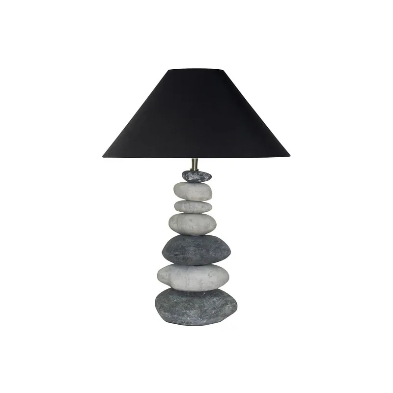 Lampa stołowa Nature z czarnym abażurem Bonami Tylko dziś