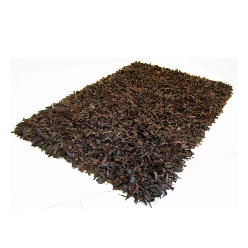 Ograniczona ilość Dywan Leather Shaggy Brown, 140x200 cm Bonami