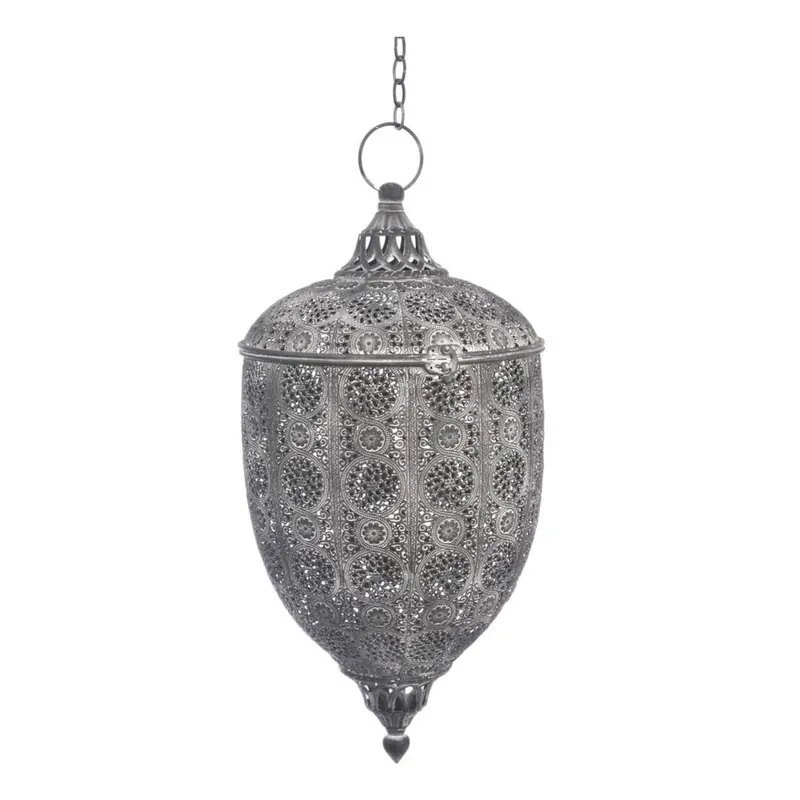 Tani Zawieszana latarnia Metal Grey Bonami