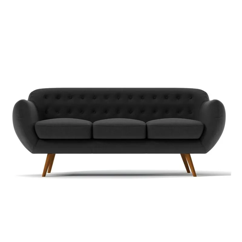 Trzyosobowa sofa Indigo, ciemnoszara Bonami Wysoka jakość