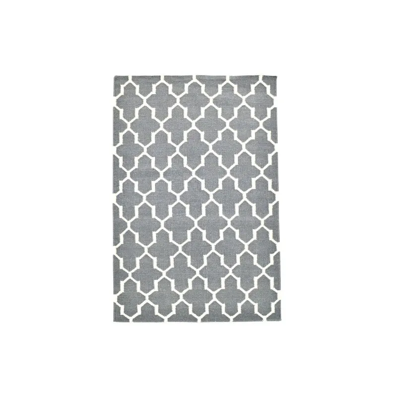 Łatwy zwrot Ręcznie tkany dywan Grey Barok Kilim, 155x243 cm Bonami