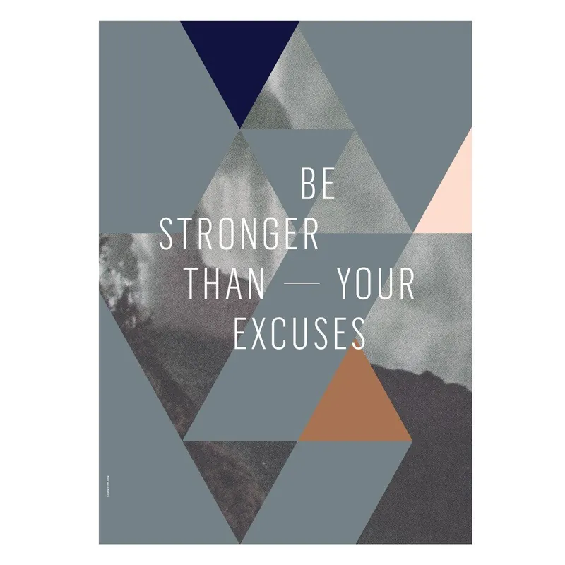 Plakat autorski Be Strong, 50x70 cm Bonami Ostatnia szansa