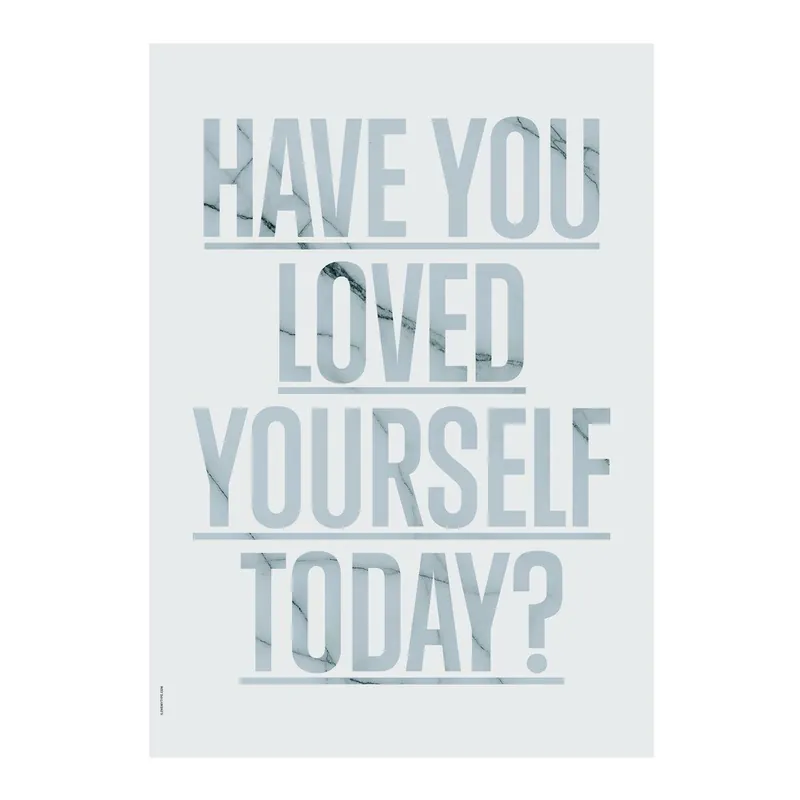 Cena promocyjna Plakat autorski Loved Yourself Crystal, A3 Bonami