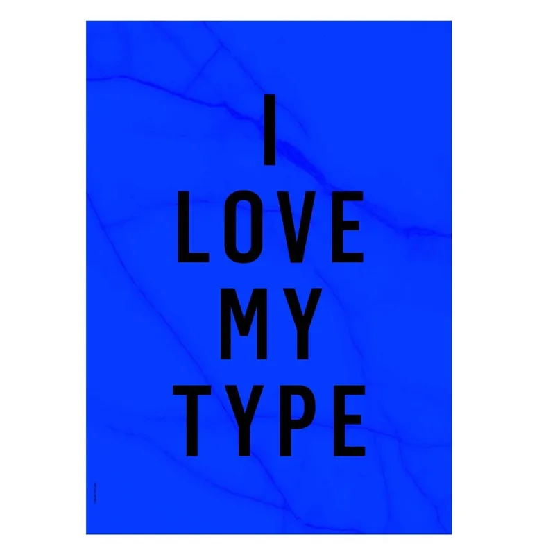 Do wyczerpania zapasów Plakat autorski Love My Type, A3 Bonami