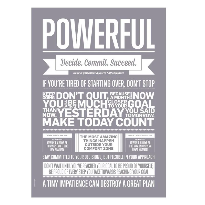 Plakat autorski Powerful, A3 Bonami Zniżka